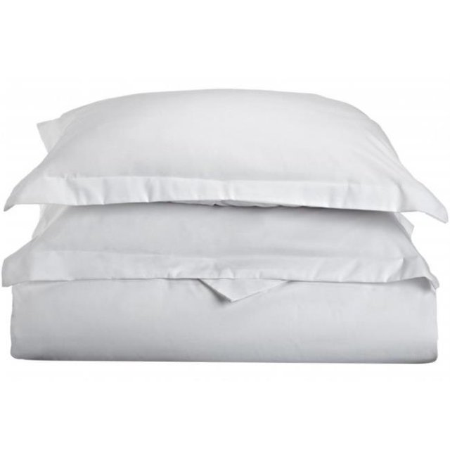 Microfiber King/ California King Duvet Cover Set Solid White