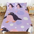 thumbnail image 2 of 3PCS Cute Penguin Duvet Cover Set Twin, 1 Duvet Cover And 2 Pillowcase, Duvet Cover for Kids Girls Boys And Teens, 2 of 6