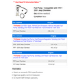thumbnail image 2 of Fuel Pump - Compatible with 1997 - 2001 Jeep Cherokee 1998 1999 2000, 2 of 2
