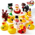 thumbnail image 2 of Joyfy 12 Pcs Christmas Ducks for Christmas Stocking Stuffers, Xmas Rubber Duck Bath Toys for Kids Gift, Christmas Party Favor Novelty Duckies for Boys, Girls and Toddlers, 2 of 9