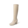 thumbnail image 1 of Botas Altas de Tacón Grueso para Mujer DREAM PAIRS Beige Talla 11, 1 of 8