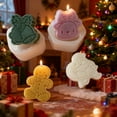 thumbnail image 3 of JDH 4PCS Christmas Mold Christmas Gingerbread Man Silicone Mold Candle Ornament DIY Making Candles Wax Soap Desserts Cookies Chocolate Baking Epoxy Resin Casting Home Themes Decor Handmade Gift, 3 of 9