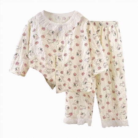 Toddler Girls Summer Lace Home Wear Long Sleeve Pullover Shirts Tops Pants Set Fall Winter Outfits 5-6 Years Boy Girl Light Purple Fall Winter Tops+Pants Pajamas & Dailywear Set