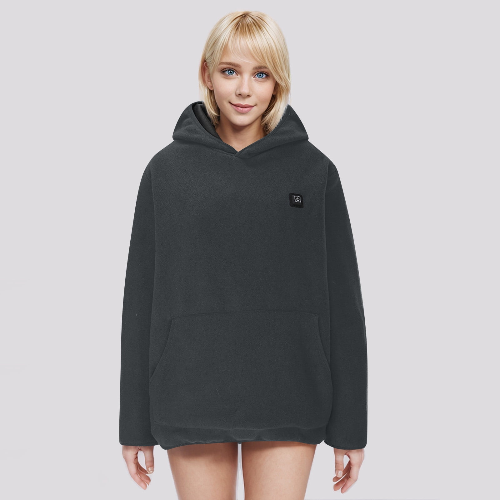 Turilly Unisex 6 Heated Hoodie Usb Rechargeable Thermal Sweatshirt Washable Hooded Sweatshirt For Men And Women