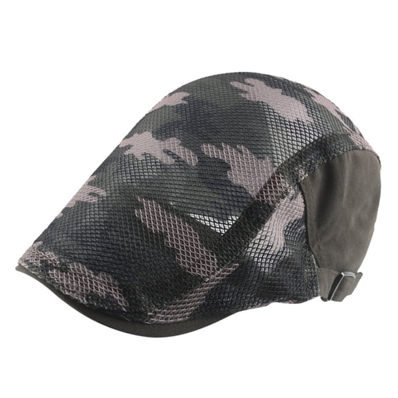 Beret Hats for Women Fashion Man Solid Color News Baker Flat Cap Mens Breathable Master Warm Beret Green