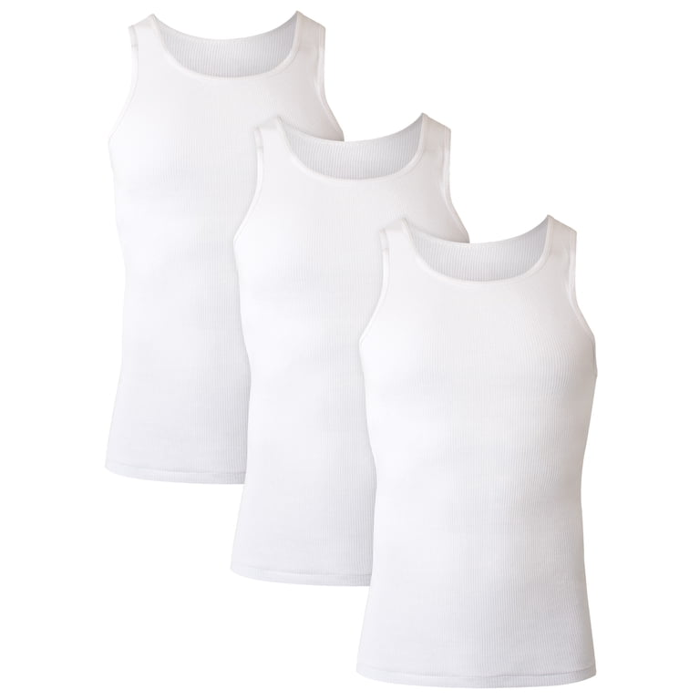 Hanes Men's ComfortSoft Ribbed Tank Top 3-Pack photo 1