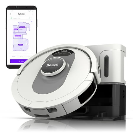 Shark AI Ultra Self-Empty Robot Vacuum Bagless 60-Day Capacity Base Precision Home Mapping Perfect for Pet Hair Wi-Fi AV2511AE
