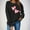 Black#2, variant on GaThRRgYP Hoodies for Women Long Sleeve,Women's Winter Day Fashion Printed Round Neck Long Sleeved Hoodie without Hat Blue S