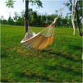 thumbnail image 4 of Juego de columpio Hamaca Doble, Hamaca para Acampar al Aire Libre, Antivuelco, Hamaca de Tela de Lona, Columpio Colgante para Columpio (Color : Blanco), 4 of 5