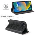 thumbnail image 3 of Allytech Luxury Wallet Case for iPhone 15, Premium Crocodile Texture Leather Case with Card Slots & Cash Pocket, Magnetic Closure Kickstand Shockproof Anti-Drop Protective Cover - Black, 3 of 8