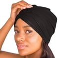 thumbnail image 1 of Gorro para dormir con forro kitsch de satén, más suave que la seda, negro, 1 of 8