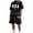 Black, variant on Short Sets Men 2 Piece Outfits Summer Short Sleeve USA Print T-Shirt and Shorts Loose Fit Comfortable Loungewear Beach Set
