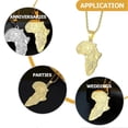 thumbnail image 4 of Hip Hop Necklace Pendant Necklace for Men Special Events Golden Titanium Steel Health Enhancing 1Pack, 4 of 4
