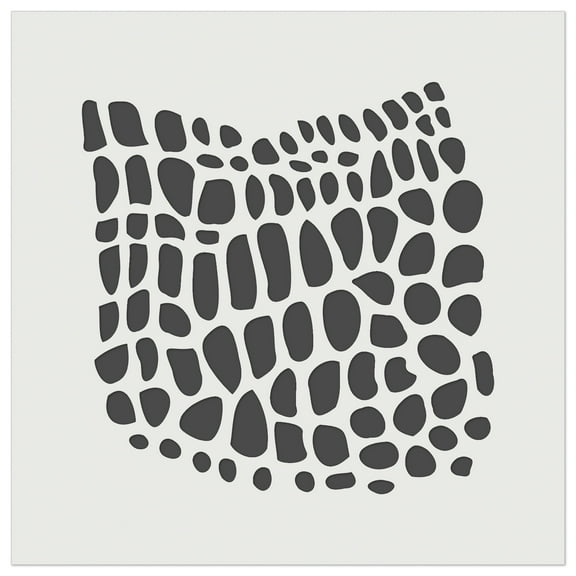 Reptile Lizard Skin DIY Cookie Wall Craft Stencil - 5.5 Inch