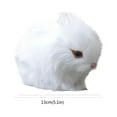 thumbnail image 3 of Cqxid Desktop Ornament Under $10 Simulated Rabbit Small Crouching Rabbit Furnishings Home Crafts Ornaments Animal Static Model, 3 of 7