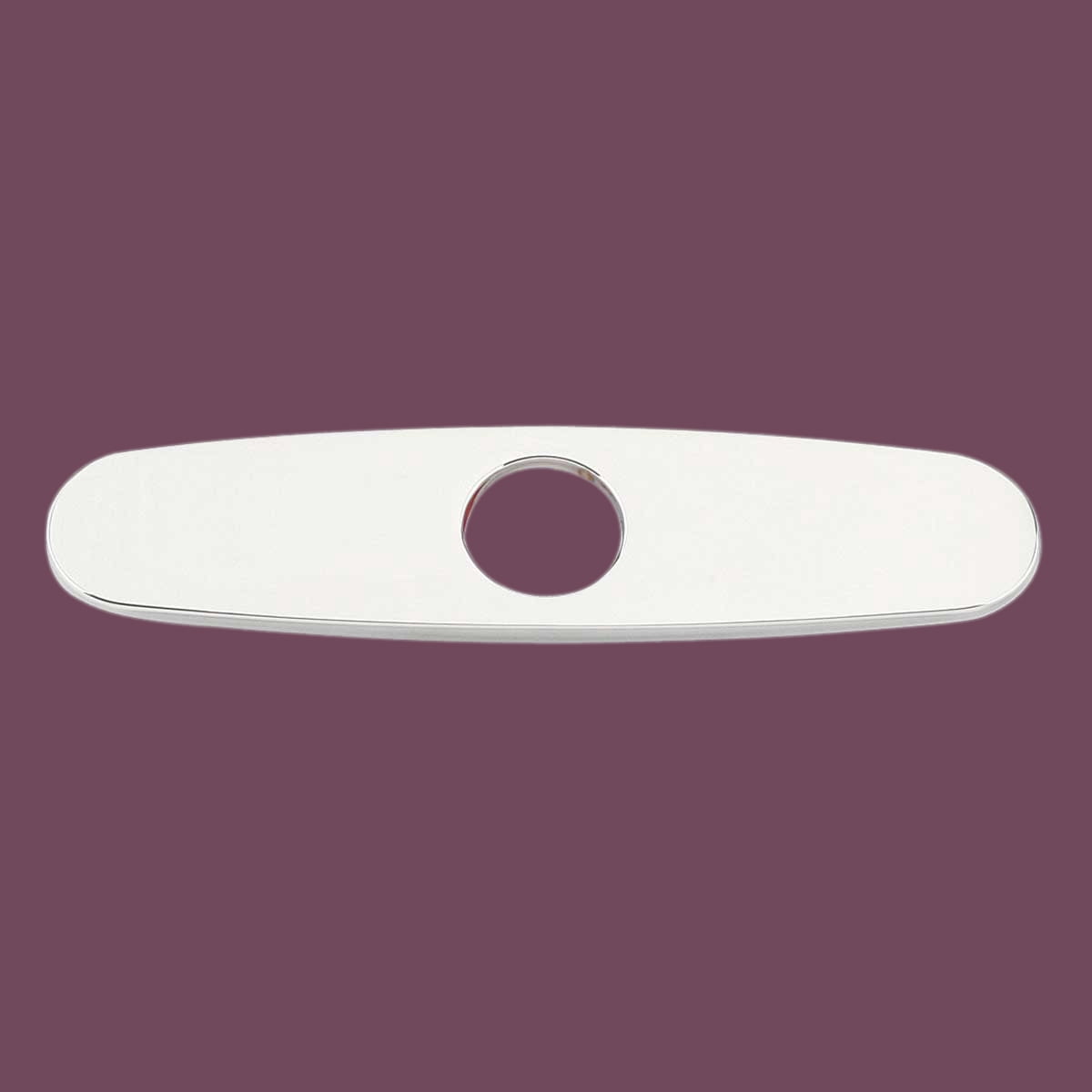 Renovators Supply Manufacturing 8-Inch Chrome Plated Brass Faucet Cover Plate – Single Hole Bathroom Sink Escutcheon for Widespread Faucet Installation by Renovators Supply Manufacturing