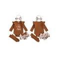 thumbnail image 2 of BemeyourBBs Baby Thanksgiving Outfit Romper Skirt Stockings Headband 4 Pcs Set, 2 of 6