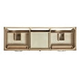thumbnail image 5 of Ariel Monroe 66 Inch Double Oval Sink Bathroom Vanity With Carrara White Quartz Countertop 1.5 inch Edge In Oak, 5 of 7