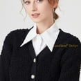 thumbnail image 5 of LoudSung Fake Collar Detachable Half Shirt Blouse False Collar Academic Style Suit Vest Design for Women Girls, 5 of 7