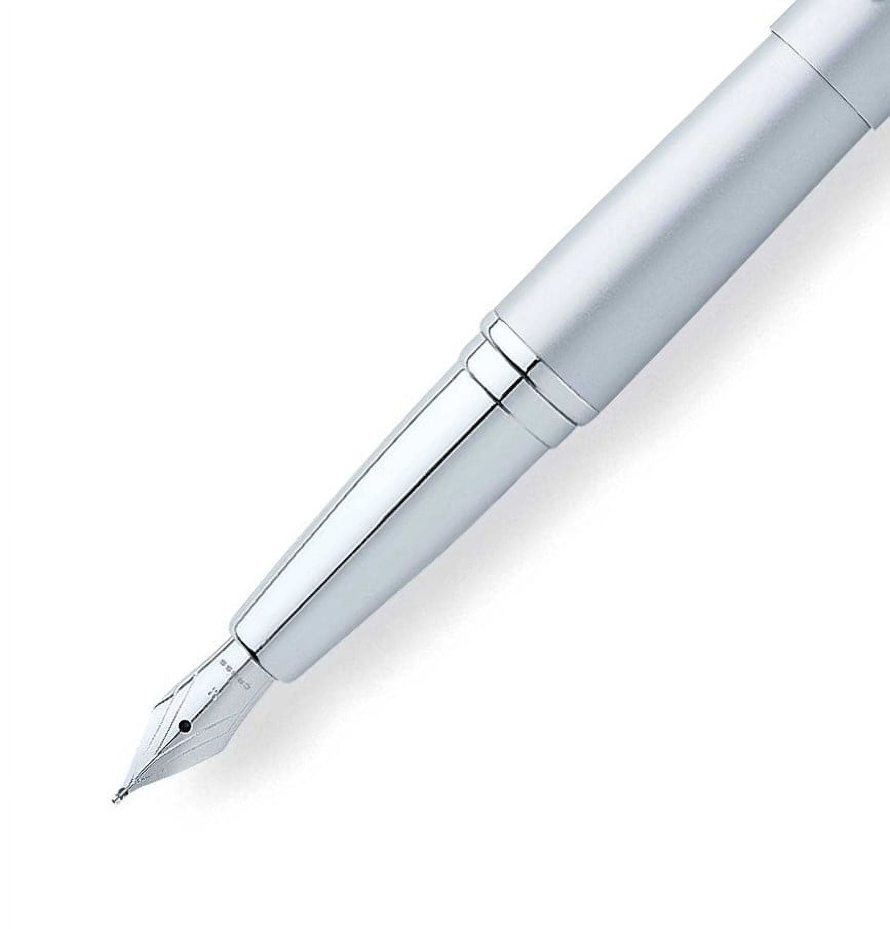 Cross ATX Matte Chrome Fountain Pen - Medium
