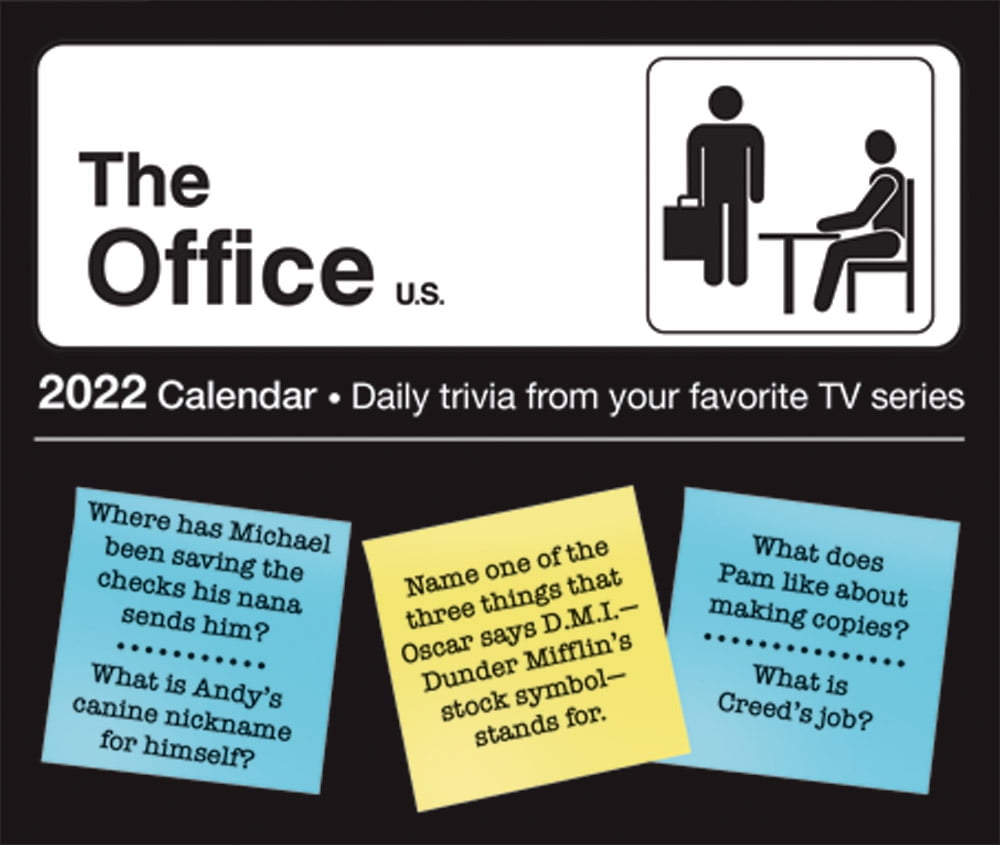 BrownTrout Publishers 2022 6 x 5 inch Official Daily Desktop Box Calendar The Office