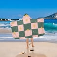 thumbnail image 2 of Yayeee Kids Hooded Towels Toddler Soft Absorbent Beach Bathing Wrap 50" x 23.5", Pink Abstract, 2 of 5