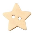 thumbnail image 2 of Clearance Handmade buttons under $6,100Pcs Star Shape 2 Holes Wooden Buttons Painting Sewing Scrapbooking Decoration 2PC, 2 of 8