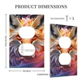 thumbnail image 3 of Haiem Color Splash Fox Portrait Pattern Decorative Wall Plates, 1-Gang 5.0" x3.0", Unbreakable Thermoplastic Faceplate Cover for Decorator Receptacle Outlet & Switch-Style S, 3 of 6