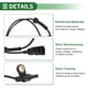 thumbnail image 3 of Sensor de velocidad de rueda ABS Unique Bargains, conjunto de sensor ABS No. T2H48446 para Jaguar XE 2015-2020, 1 Pcs Delante izquierdo, delante derecho, 3 of 7