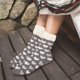 thumbnail image 4 of Calcetines tipo pantuflas, 2 pares de calcetines de piso antideslizantes de tubo largo, antideslizantes ultra suaves para invierno navideño, 4 of 5