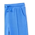 thumbnail image 2 of Wonder Nation Toddler Girls Fleece Wide Leg Pants, Sizes 12M-5T, 2 of 3