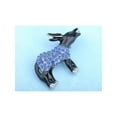 thumbnail image 2 of Capri Blue Crystal Rhinestone Democrat Black Enamel Donkey Symbol Pin Brooch, 2 of 4