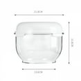 thumbnail image 2 of BPPEG Dough Fermentation Container with Lid,3QT Transparent Pizza Dough Proofer,Non-Stick Bread Dough Rising Bowl for Easy Kneading & Storage, 2 of 7