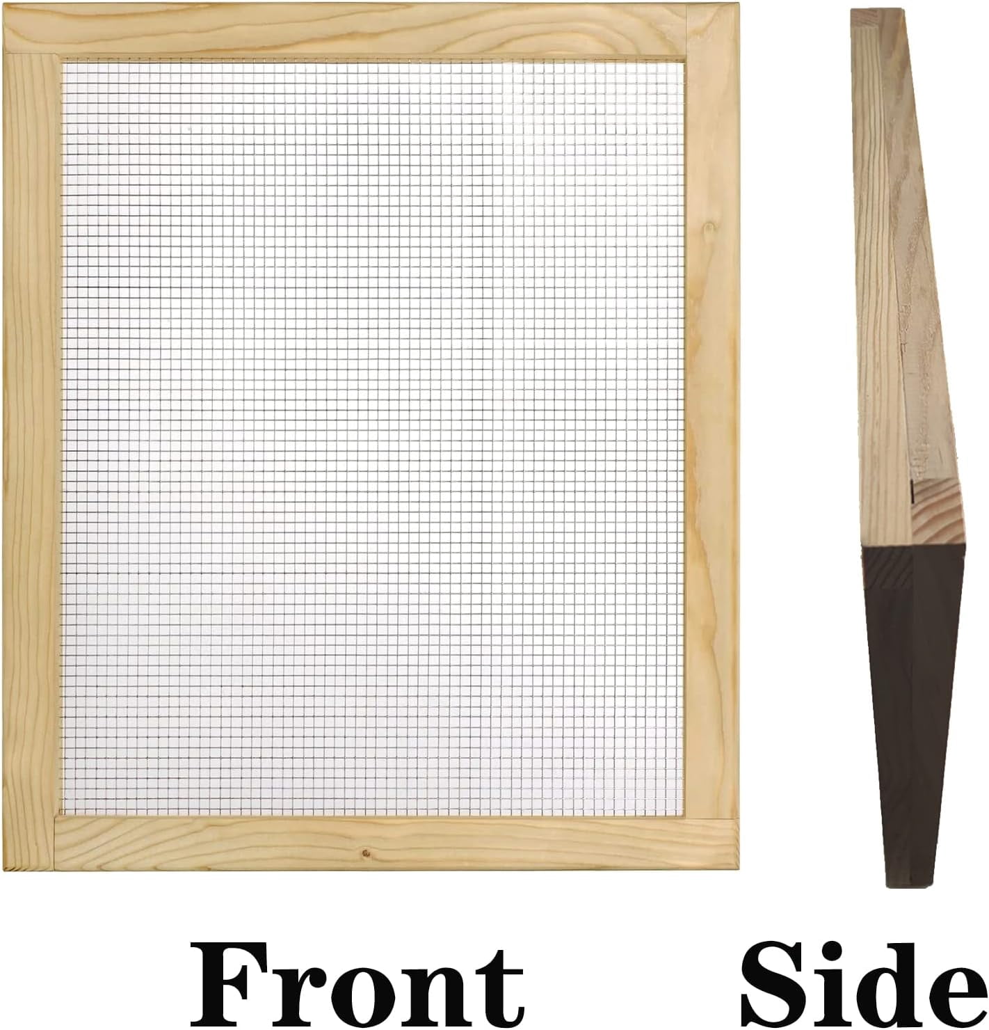 Soil Sifter for Garden, Multi-Purpose Wood Compost Dirt Sifter Soil Screen Dirt Cedar Garden Rock Sifter for Compost Sifting Soil, Dirt, Peat Moss and Potting Soil
