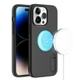 thumbnail image 3 of For Apple iPhone 14 Pro (6.1") Hybrid Stand Slim Hard Compatible with MagSafe Magnetic Circle Design Wireless Charging Cover ,Xpm Phone Case [ Black ], 3 of 5