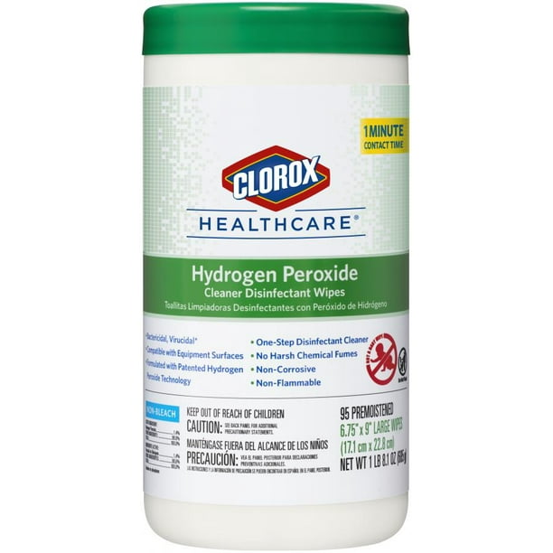 Clorox Healthcare Hydrogen Peroxide Cleaner Disinfectant Wipes