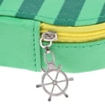 thumbnail image 3 of Estuche verde para lápices, bonito estuche de PU para cosméticos, bolsa de papelería con cremallera, único, 3 of 9