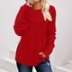 thumbnail image 1 of HongQid Long Sleeve Shirts for Women Tunic Trendy Casual Round Neck Tops Lightweight Sweaters, 1 of 7