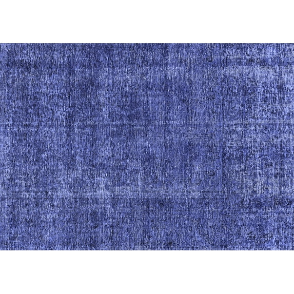 Ahgly Company Machine Washable Indoor Rectangle Oriental Blue Industrial Area Rugs, 3' x 5'