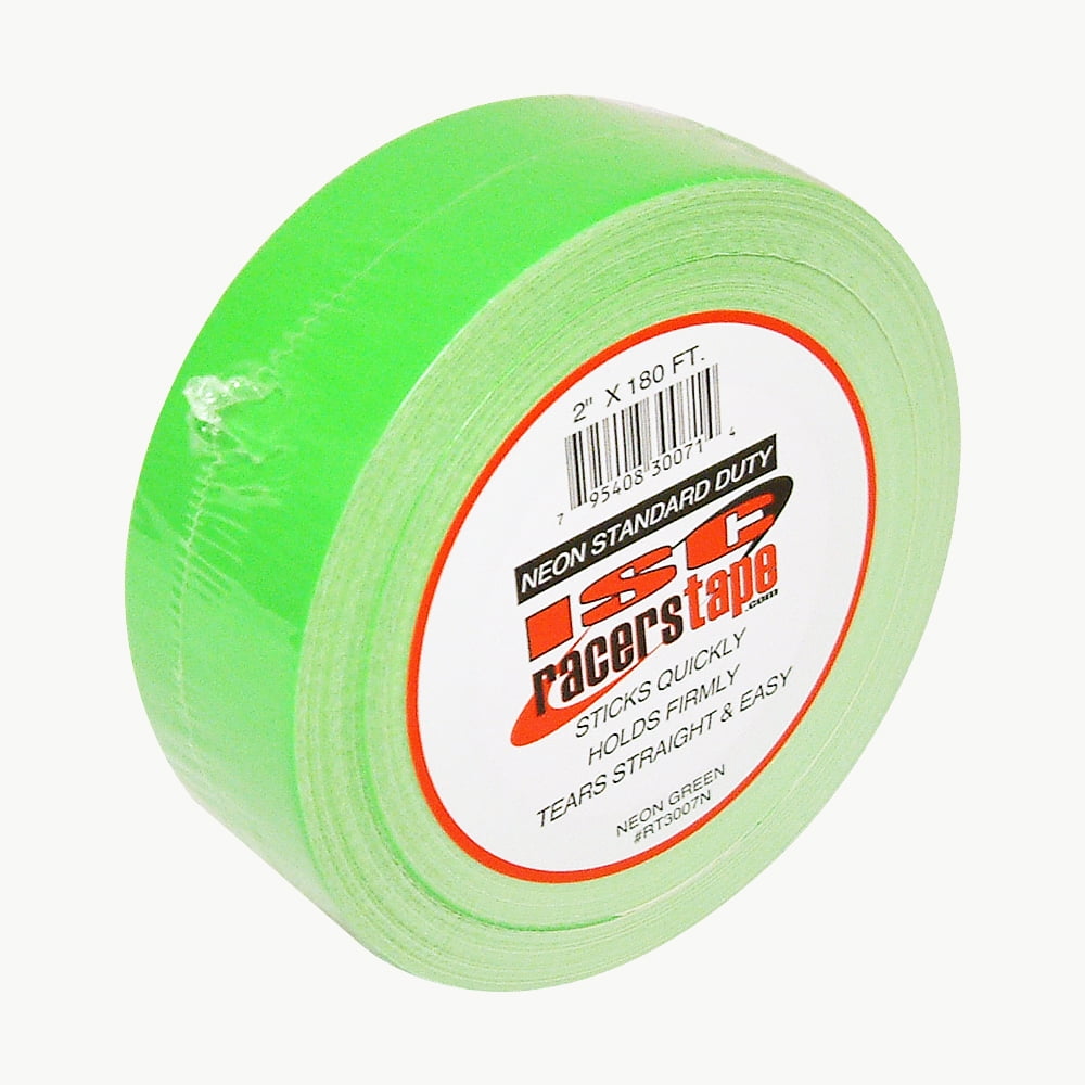 ISC Neon StandardDuty Racer's Tape 2 in x 60 yds. (Fluorescent Green