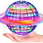Flying Orb Ball (Blue, 2024 Upgraded) with Dazzling Lights, Magic Hover Spinner, Cool Boomerang Drone, Floating Cosmic Globe, Kids Outdoor Toys, for 6 7 8 9 10 Year Old Boys Girls
