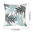 thumbnail image 3 of CaiYueKe Throw Pillow Covers Outdoor Waterproof Cozy Graceful Fan-Shaped Leaves Decorative Cushion Cases for Garden Patio Tent Balcony Couch Sofa 18 X 18 Inches, 3 of 8