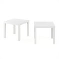thumbnail image 6 of Furinno Classic Homey Square Side Table, Set of 2, White, 6 of 6