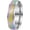 silver rainbow, variant on Men's Women's Jewelry Two-Tone 6MM Stainless Steel Frosted Minimalist Retro Exquisite Birthday Wedding Rings