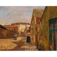 thumbnail image 3 of Tina Blau 18x15 Black Modern Framed Museum Art Print Titled - A Dead-End Street in Vienna-Erdberg, 3 of 5
