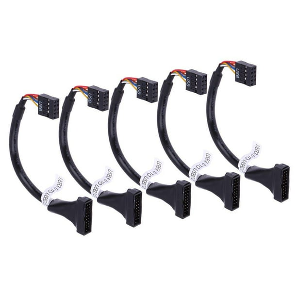 Adattatore USB 2.0 A 9 Pin Maschio A USB 3.1 Tipo E Femmina Per Scheda Madre - 2