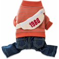 thumbnail image 1 of Jumpsuit for small dogs (XS, red stripes)-, 1 of 1
