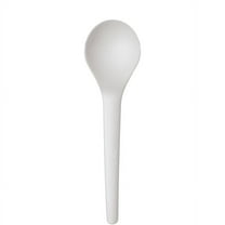 Eco-Products Plantware Soup Spoons, 6", Off White, Pack Of 1,000 Spoons