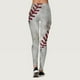 thumbnail image 4 of MKLEKYY Leggings push up para mujer, mallas con estampado de béisbol de vaca a la moda para mujer, mallas deportivas de control para yoga, mallas de cintura alta para mujer, 4 of 4