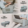 thumbnail image 6 of NAIZEA Reading Pillow for Gaming, Extra Large Arm Rest Pillow for Adult, Memory Foam Lap Desk Pillow for Reading, Working, Crocheting, Playing Steam Deck Switch or Sitting in Bed Couch, 6 of 10